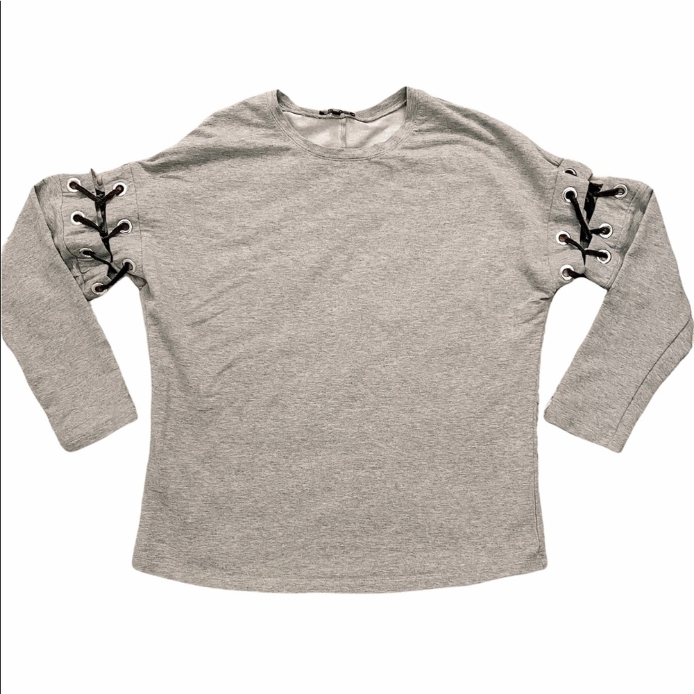 DREW laced sleeve sweatshirt